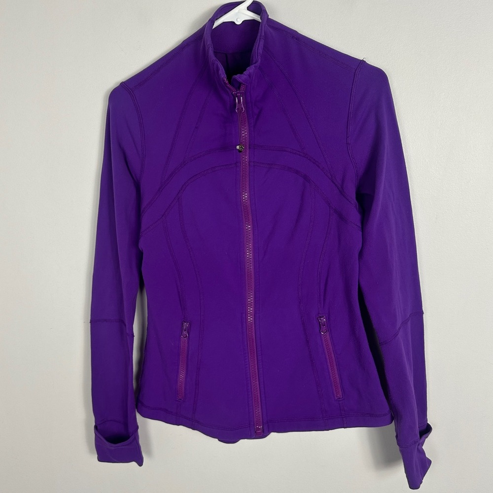 Lululemon Define Jacket Purple Full Zip Womens Size 6 or Small Running Stretch‎